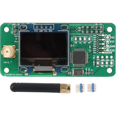 Kit module hotspot UHF VHF UV MMDVM, interface SMA, écran LED, antenne incluse (1/5)