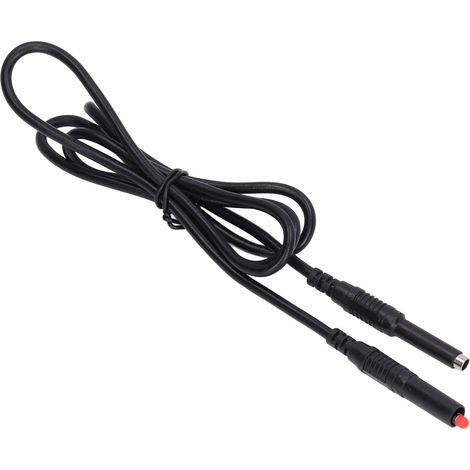 Kit de cordons de test à fiches bananes mâle-mâle empilables pour multimètre électrique, câble J.70027 4 mm, noir (1/5)