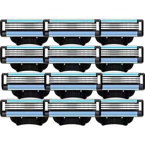 de Lames de Rasoir 20PièCes, Recharges de Lames Mach 3Manuelles pour Recharges de Lames de Rasoir pour Hommes Gillette Mach 3 (1/4)