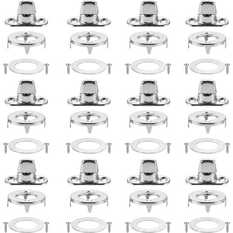 Lot de 12 Fermoir Tourniquet en Alliage de Zinc pour Oeillets Ronds Bâche Polyvalents œillets Ovales avec Bouton Rotatif pour Fixation de Bâche Accessoires Fermoir à Tourner pour sacs à Main (1/5)