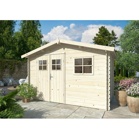 Casetta in legno non trattato Latina 320x205 cm
