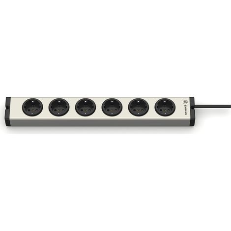 Ehmann 0600x00062031 Multipresa 6 scomparti Alluminio Schuko 1 pz. (1/3)
