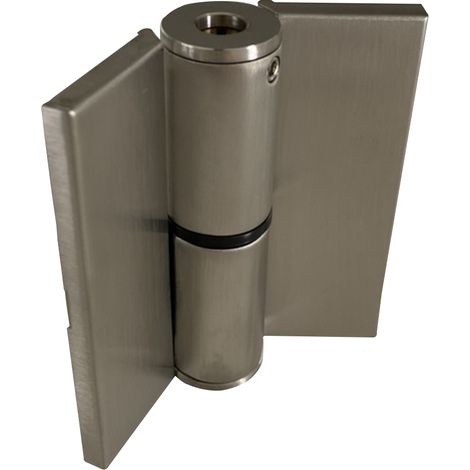 Paumelle à ressort droite en acier inoxydable avec cache vis pour cabines sanitaires HOMEWELL (1/2)