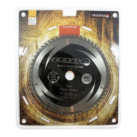 TIMCO Circular Saw Blade Trimming/Crosscut Medium/Fine - 260 x 30 x 60T