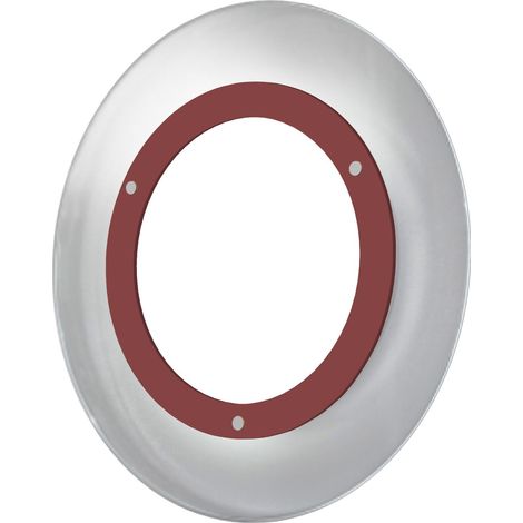 LUMICOM  ICARO Plafoniera, LED INTEGRATO, 12W, 4000K, metallo/vetro, rosso cowhide, D.35cm