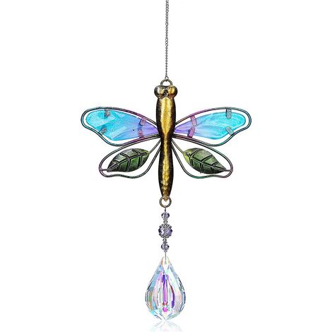 Suncatcher - Prisme En Cristal K9 - Pour Fenêtre Mur Jardin Bureau - 60 X 38 Mm - Longueur 52 Cm - 1 Pièce (1/5)