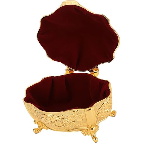 Vintage Oval Zinc Alloy Jewelry Box (1/5)