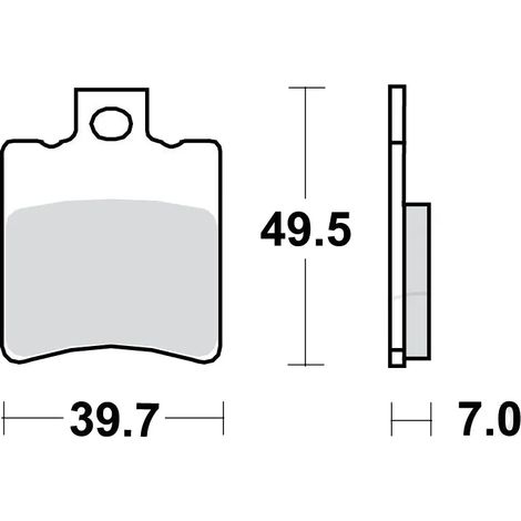 Kit de plaquettes de frein, frein à disque TRW MCB696EC