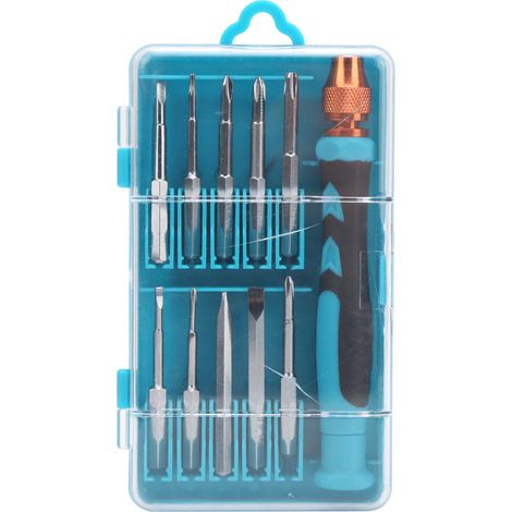 Kit de 11 embouts de tournevis de précision avec manche, pour réparation de téléphone, appareil photo et ordinateur (1/5)