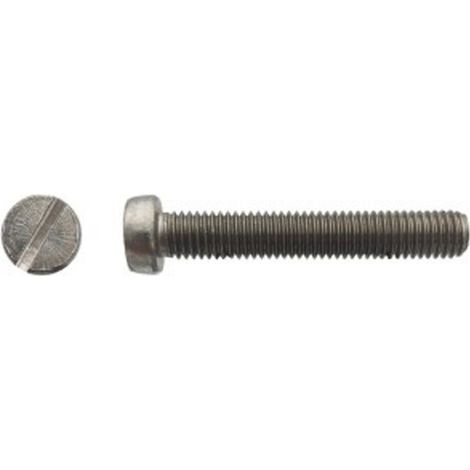 Vis à métaux tête cylindrique fendue Inox A2 - 3 x 4 mm - BIVI (1/2)