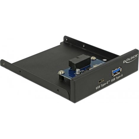 Delock 3.5 USB 3.1 Gen 1 Front Panel 1 x USB Type-Câ¢ + 1 x USB Typ-A