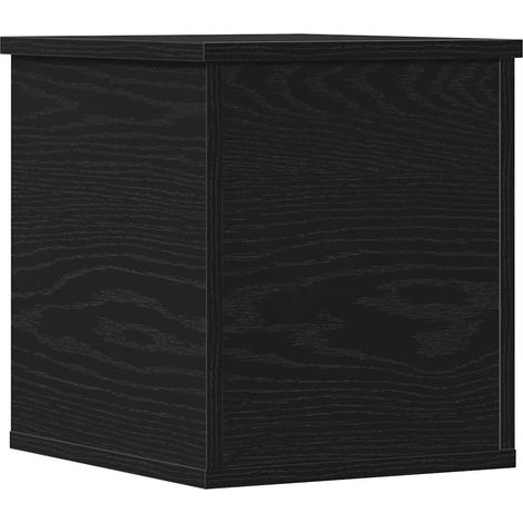 Boîte de Rangement Chêne noir 30 x 35 x 35 cm Bois d'ingénierie