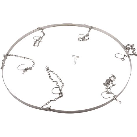Kit de suspension pour rideaux de plafond, arceau en acier inoxydable, quincaillerie métallique pour baldaquin, idéal pour les fêtes, mariages et cérémonies (grand format 61 cm). (1/5)