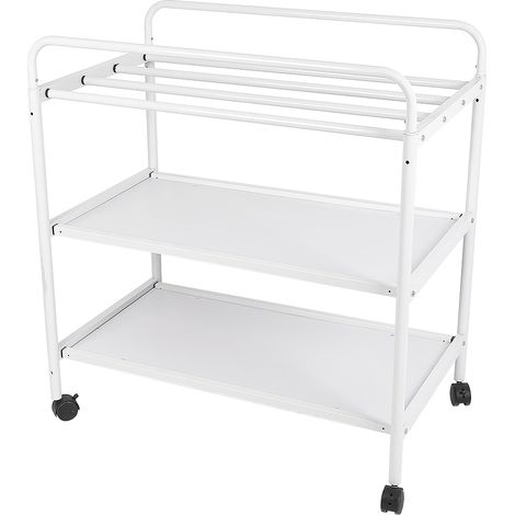 Table à langer 2 en 1,Unité à langer avec 4 roulettes,Haloyo®,De la naissance à 12 mois,0-11 kg,blanc