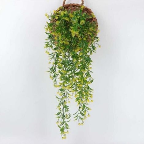 2 Guirlande, Lierre Artificiel, Plastique, Jaune Vert, Intérieur Extérieur, Mariage Bureau (1/3)
