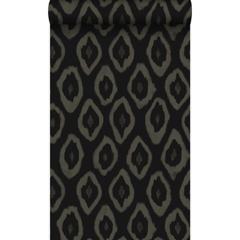 papier peint imitation d'ikat noir  - Origin Wallcoverings (1/5)