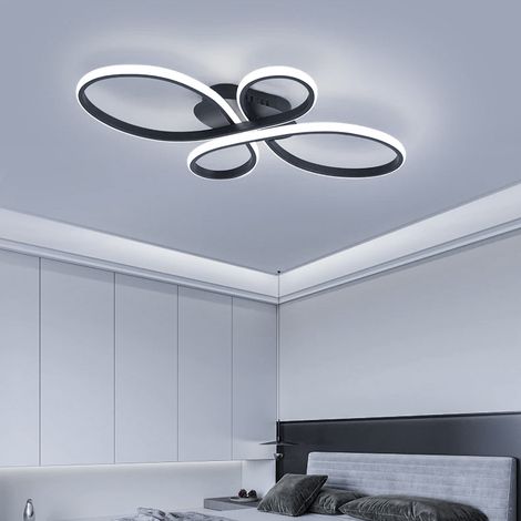 Plafonnier LED 36 W 60 cm, lustre LED créatif en forme d'anneau floral, plafonnier moderne, lumière blanche 6 000 K (1/5)