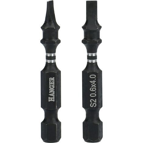 Embouts impact 1/4'' fente 50 x 6,5mm - HANGER - 134059 (1/3)