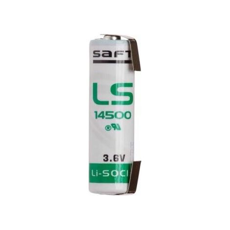 Saft batteria litio 3,6V 2,6Ah lamelle stilo AA ER14505 - LS14500CNR