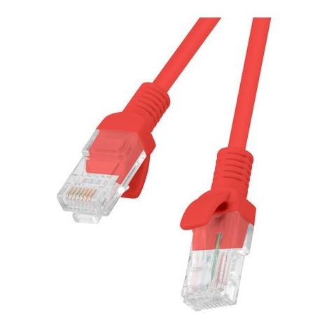Lanberg 0,25 m rojo paquete de 10 (PCU5-20CC-0025-R)