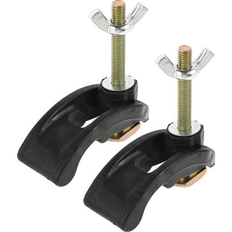 2 pièces Lot de Pinces de Fixation pour Plaque Presse Arquée Serre-vis de Précision pour Machine à Graver Accessoire Robuste Fer et Plastique Outil de Maintien Stable pour Gravure (1/5)