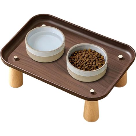 Supporto rialzato per ciotole per gatti Stazione di alimentazione ergonomica rialzata (1/5)