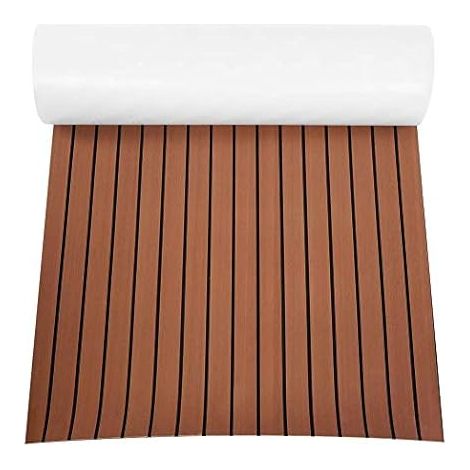 Tapis de Sol pour Bateau, Feuille de revêtement de Sol en Teck EVA antidérapant Le revêtement de Sol pour Bateau Convient aux Feuilles de revêtement de Sol pour Yachts (1/5)