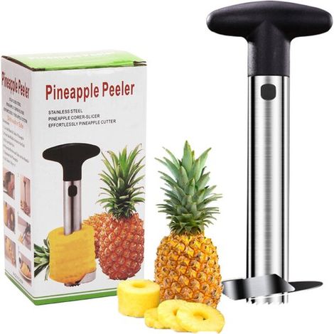 Coupe-ananas - Inox - Trancheur d'ananas Schiller - Trancheur de pineapple - Perce-ananas Trancheur d'ananas - Compatible lave-vaisselle (1/5)
