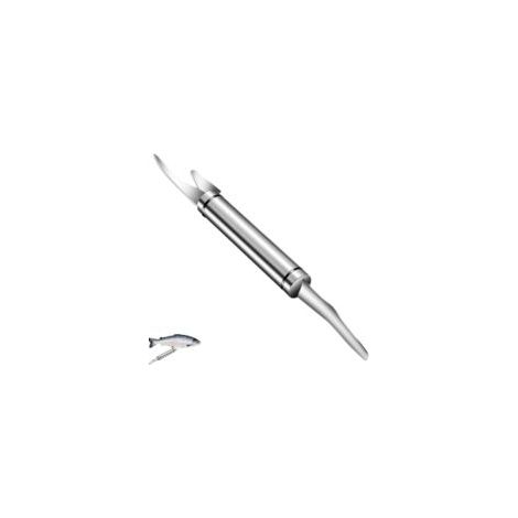 Fischschupper – 5-in-1-Werkzeug zum Entdarmen von Garnelen – Fischreinigungsmesser aus Edelstahl – Küchenhelfer, Filetiermesser mit ergonomischem, rutschfestem Griff – Crezuo (1/4)