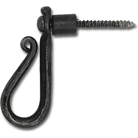 Fensterreiber einseitig mit Reiberträger 60/20 mm, Eisen alt geschwärzt