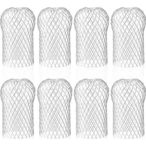 filtros de aluminio para canalones, protectores metálicos para aleros, 8,8 x 14,5 cm - Crezuo