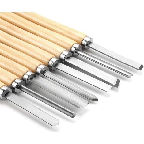 8Pcs HSS Wood Lathe Chisel Set Wood Turning Chisel Set Woodturning Tools for Hardwood Turning