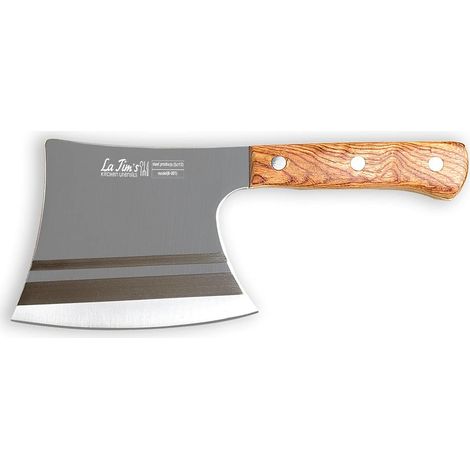 Couperet, 0,9 KG couteau de boucher pour hacher les os, inoxydable, manche en bois massif (1/5)