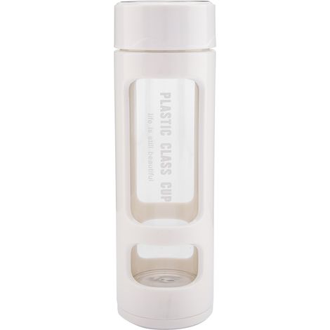 Tasse À Thé En Verre Isolée Avec Filtre Inox - Design Double Paroi Portable - Pour Bureau Voyage École - 1 Pièce (1/5)
