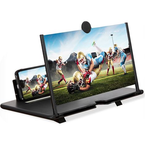 Amplificateur d'écran de téléphone portable 14 pouces, loupe pliable de Protection des yeux pour film vidéo noir (1/5)