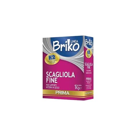 K2 LINEA BRIKO SCAGLIOLA FINE BIANCA IN POLVERE- - Kg.1 in scatola - 12 pezzi K2