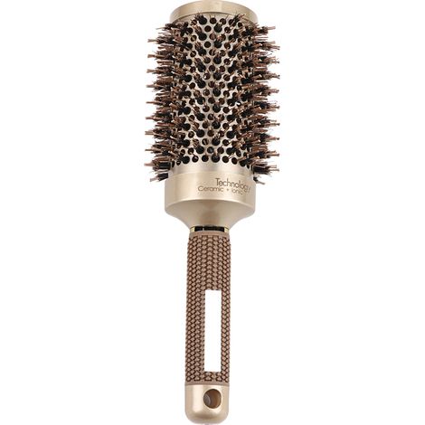 Brosse ronde céramique 53mm pour coiffure salon, lisseur boucles cheveux, fer à friser professionnel sain. (1/5)