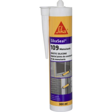 SikaSeal 109/110 Menuiserie - Mastic silicone spécial joints de menuiserie Transparent (1/5)
