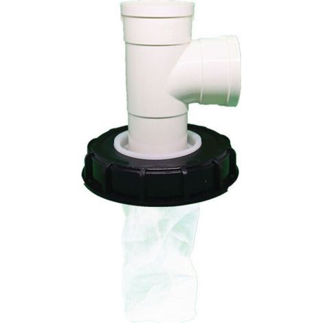 IBC-Tankdeckel mit waschbarem Nylonfilter für 1000-Liter-IBC-Regenwassertanks, IBC-Deckelfilter, IBC-Tankzubehör, Nylon-Regenwasserfilter (vertikales T-Stück) (1/5)