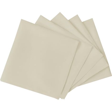 vidaXL Servilletas 10 unidades crema 50x50 cm (1/2)