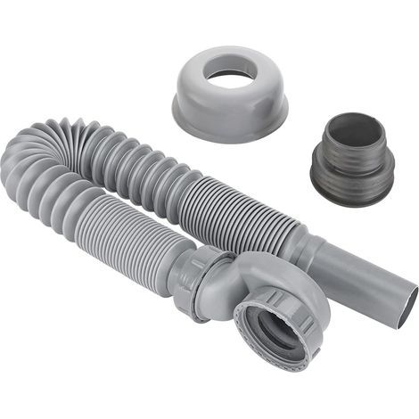1 Pièce Tuyau D'évacuation Extensible, Extensible de 400mm à 960mm Siphon à Profil Bas pour Baignoire, Douche (1/5)