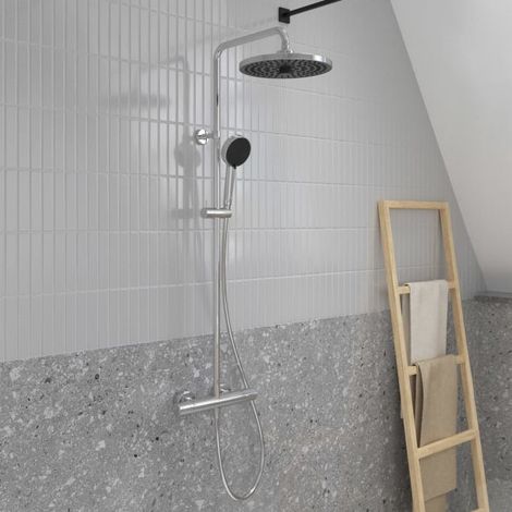 Ideal Standard Lastani Duschsystem mit Brausethermostat Aufputz (1/5)
