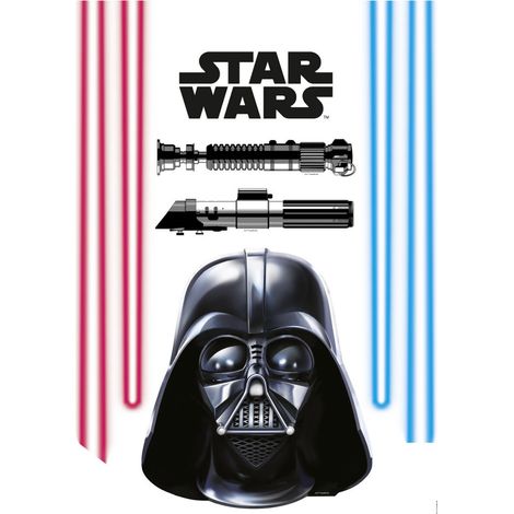 8 Stickers géant Dark Vador et Sabres Laser Star Wars 50 x 70 cm (1/3)