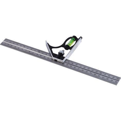 300 mm 12" - Verstellbarer Ingenieur-Kombinationswinkel-Satz, rechtwinkliges Lineal GD (1/5)