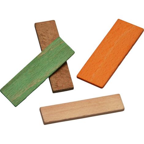 Cales de vitrage bois hêtre 28 X 70 mm épaisseur 5 mm bois sachet de 1000 pièces - GOETTGENS