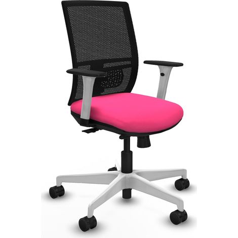 Chaise de bureau piqueras y crespo Yunquera blanc support lombaire (1/2)