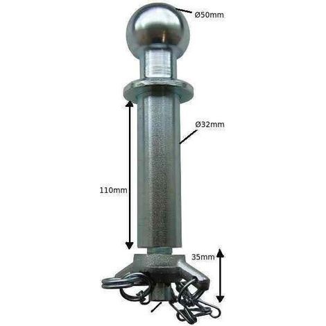 Imline – Axe seul renforcé 32mm – Conçu pour chapes mixtes – Homologué CE – Durabilité accrue pour remorquage intensif
