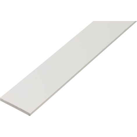 BARRA PIATTA 25X2X1000M PVC BIANCO