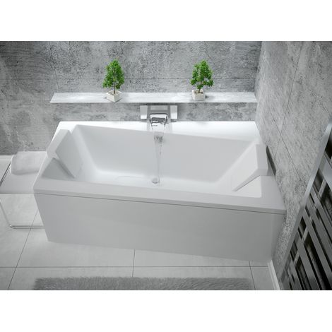 Bañera esquinera ZIANIGI ángulo derecho, con faldón - Dimensiones: 160cm