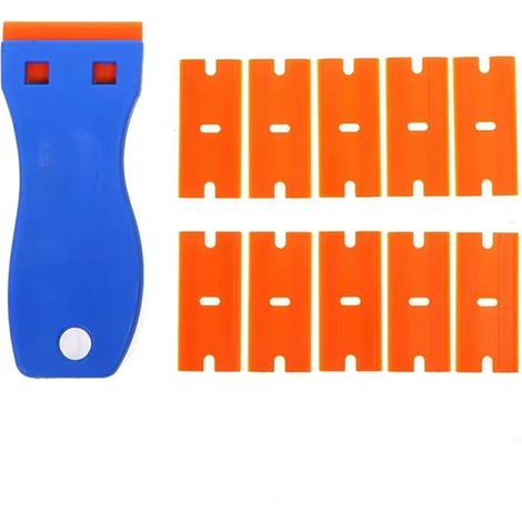 Spatule En Plastique - Outil De Démontage De Film Automobile - Raclette Pour Décollement De Colle - Nettoyage Ménager Et Désencrassement - 1 Pièce (1/5)